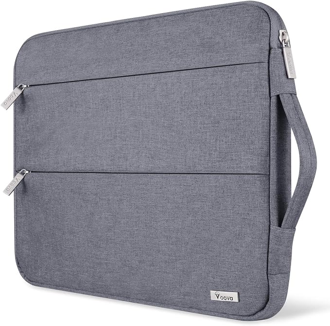 Voova 15.6-16 Inch Laptop Sleeve, Laptop Case, MacBook Case, Gray | Slim splash-proof 16-inch laptop sleeve compatible with MacBook Pro M1-M5 Max, HP, Lenovo, Acer and Asus for daily use by Voova