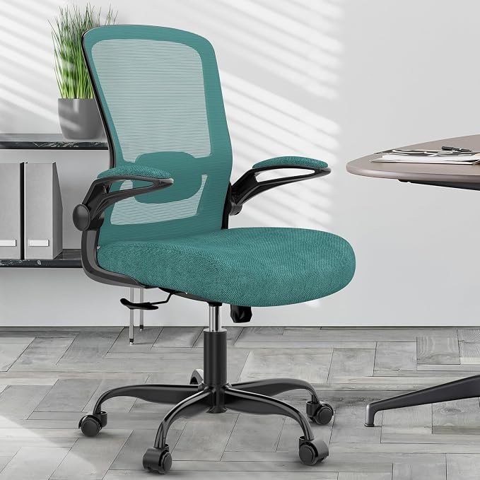Ergonomic Office Chair w/Adjustable Lumbar, Flip Armrest, 135° Recline | Supports 300 lbs · Seat 19.48"–23.4" · Breathable mesh · 20–30 min assembly · 5-year warranty - Image 9
