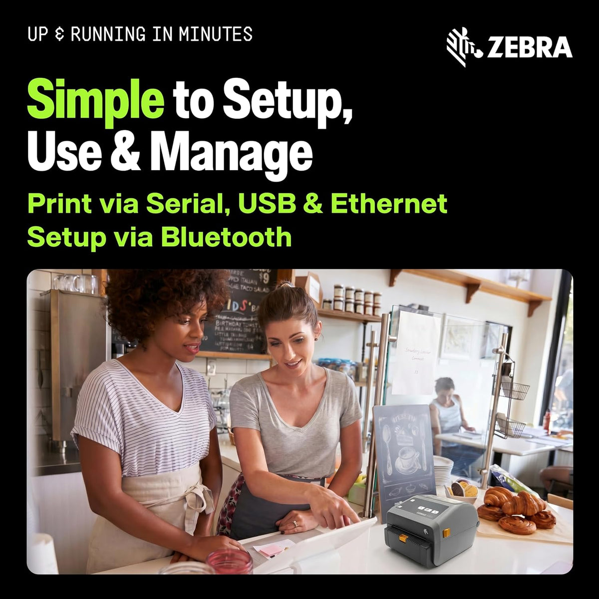 Zebra ZD621 Thermal Shipping Label Printer | 4x6 | No Ink Required - Image 6