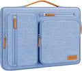 MOSISO 360 Protective Laptop Case 16 inch, 15-15.6 inch Laptop Sleeve | Compatible with MacBook Pro 16, HP Acer Dell Lenovo ASUS, Side Open Carrying Case with 4 Zipper Pockets, Sky Blue by MOSISO