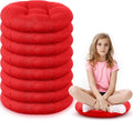 Fumete 8 Pcs Round Floor Cushions for Classroom Kids,Red | 16 Inch Diameter, Students Flexible Seating Pillows, Home Daycare School Reading Yoga Meditation, Soft Cushioned by Fumete