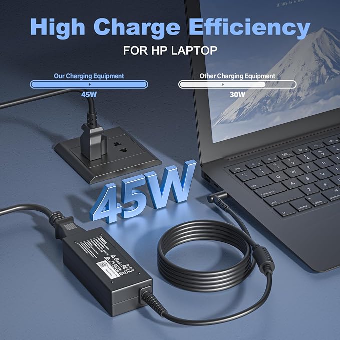 45W Charger for HP 15-CS 15-CP 15-DA 15-DB 15-DY 15-EF 15-FD 15-FD0083WM | for 15-ef0023dx ef0021nr ef0875ms 15-cs3055wm cs3075wm 15-cp0053cl 15-dy2024nr 15-DY2702DX dy1731ms dy0013dx dy2021nr Laptop - Image 2