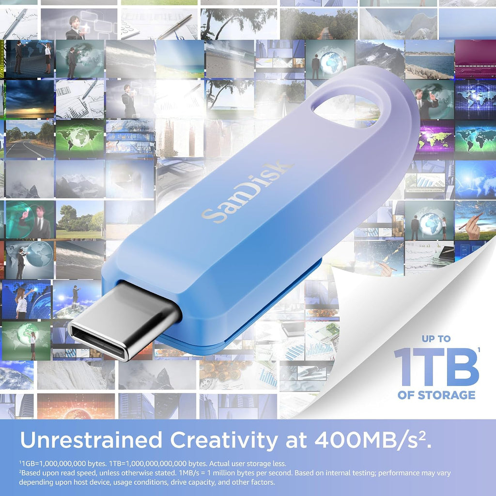 SANDISK 1TB Creator USB-C Flash Drive, Up to 400MB/s Read Speeds - Image 2