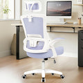 NEO CHAIR Office Desk Chair with Ergonomic High Back Mesh Headrest, Purple | Adjustable Headrest and Lumbar Support with Flip-Up Armrests Designed for Extended Sitting Comfort While Saving Space by NEOCHAIR