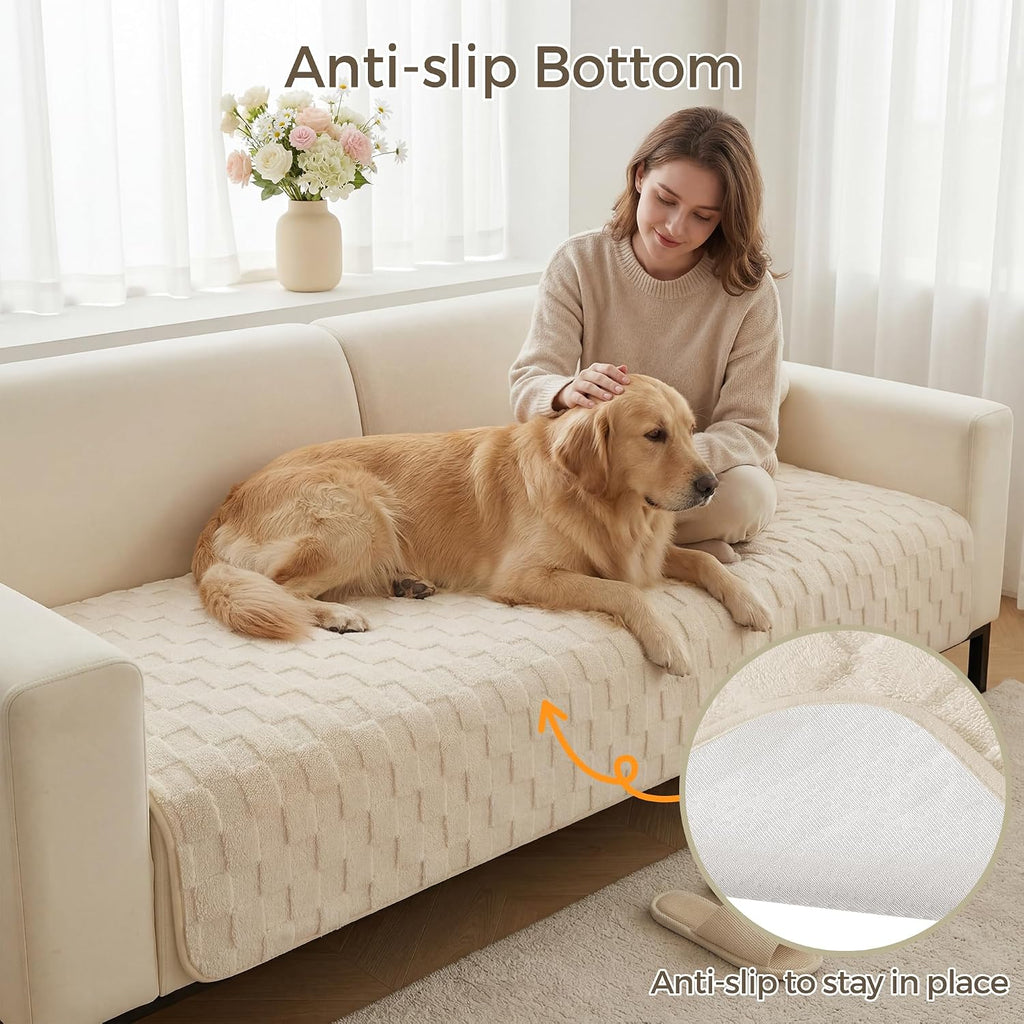 Foxdecor Couch Cover for Dogs Sofa Covers Non Slip Couch Pad Pet Friendly - Image 4
