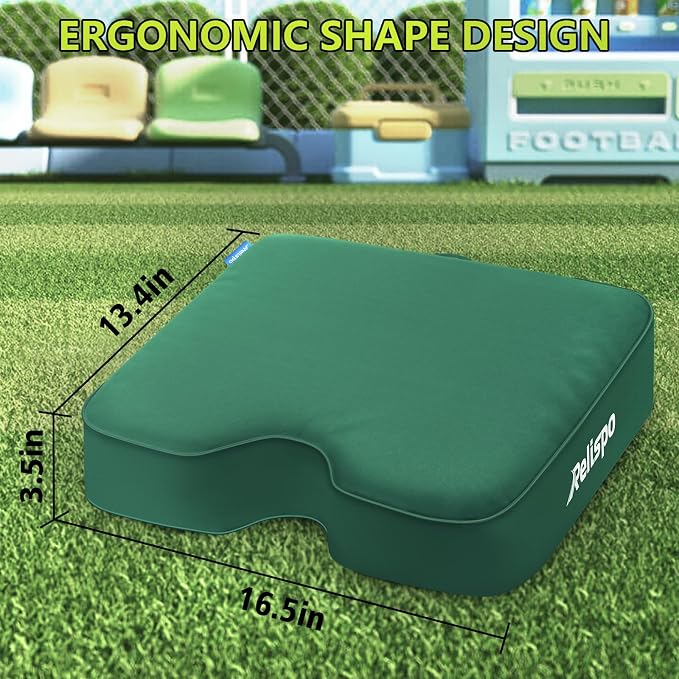 Stadium Seat Cushion for Bleachers, 2-in-1 Reversible Soft & Firm | Bleacher Cushion with Memory & High-Density Foam, Ergonomic Non-Slip Design, Portable for Indoor & Outdoor Sports, Events - Image 8