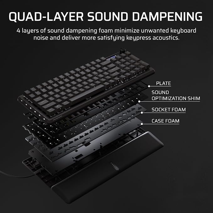 Corsair Vanguard 96 Wired Mechanical Gaming Keyboard – 96% Layout, MLX Plasma Linear Switches, 8000Hz Polling, LCD Display, Virtual Stream Deck, G-Keys, SOCD Flashtap, QWERTY US – Black - Image 11