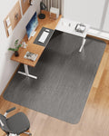 Ultra Large Office Chair Mat for Hardwood Floor, Rolling Chair Mat for Hard Wood, Large Anti-Slip Hard Floor Protector, Heavy Duty Computer Desk Rug for Office and Home 50"*63" Grey by Blvornl