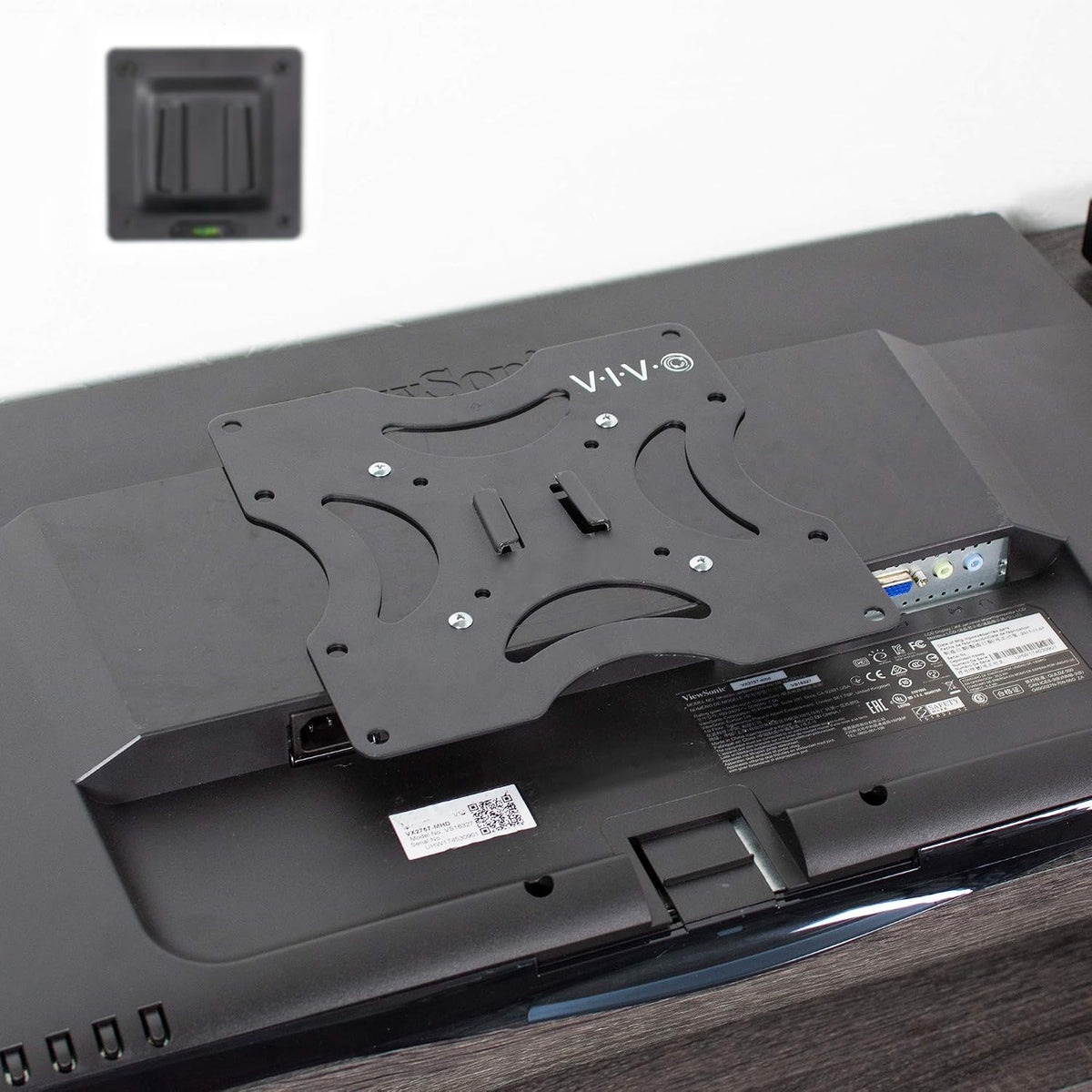 VIVO Black Basic TV Wall Mount Bracket for 23-37 in Screens, MOUNT-VW2X2A - Image 6