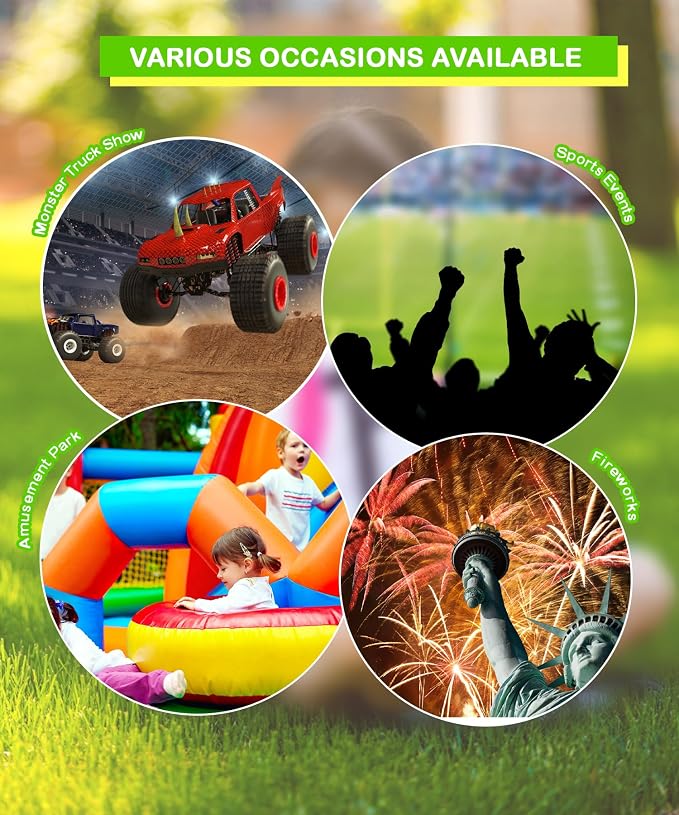 ZOHAN 032 Kids Noise Cancelling Headphones - 25dB NRR Kids Ear Protection, Hearing Protection Safety Ear Muffs for School Monster Truck Fireworks Traveling Studying Concerts Autism - Green - Image 7