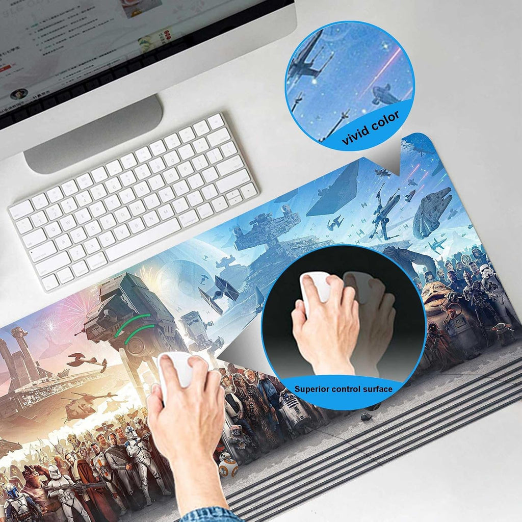 XXL Large Gaming Mouse Pad The Chosen One Custom Desk Pad,Mousepad with Anti-Slip Rubber Base,Stitched Frame Mouse Mat,Portable Desk Mat for Computer Keyboard Mice Laptop & PC,31.5X15.7 Inch - Image 2