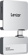 Lexar 1TB Go Portable SSD w/Hub, 1050MB/s Read, USB 3.2 Gen2, Ultracompact by Lexar