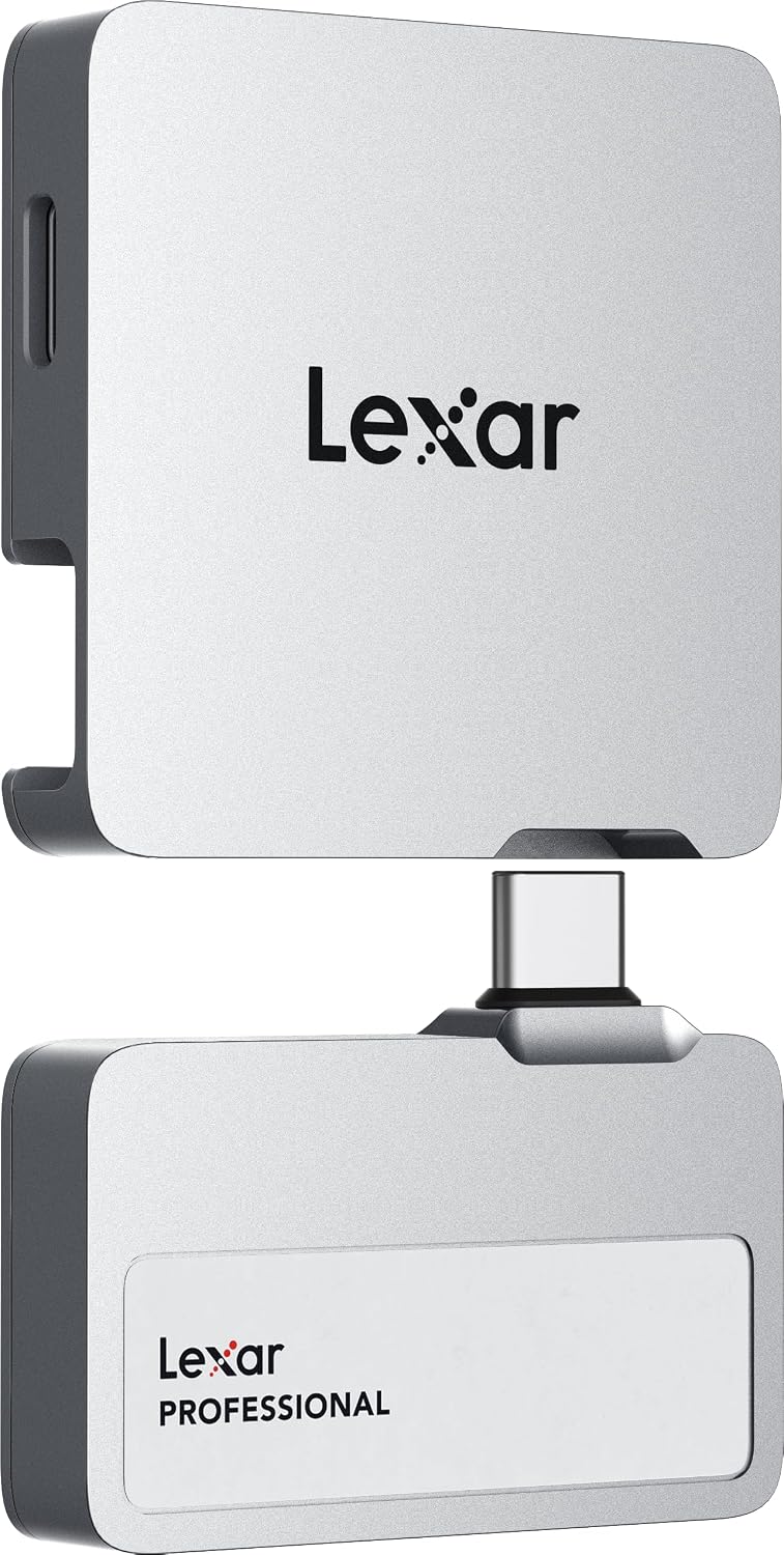 Lexar 1TB Go Portable SSD w/Hub, 1050MB/s Read, USB 3.2 Gen2, Ultracompact by Lexar
