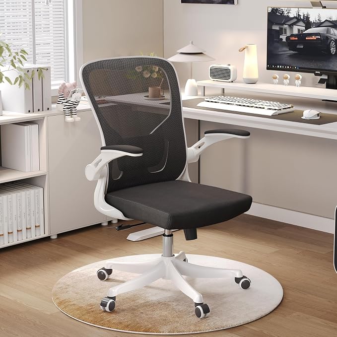 Ergonomic Office Desk Chair High Back Mesh Computer Chair Adjustable Chair | 360° Swivel Adjustable Lumbar Support & Flip-Up Armrests capacity 300 lbs capacity - Image 2