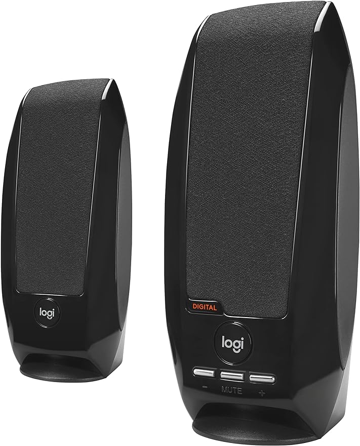 Logitech S150 USB Speakers with Digital Sound | Built-in volume and mute controls, 1.2W RMS power, plastic body, ideal for PC by Unknown