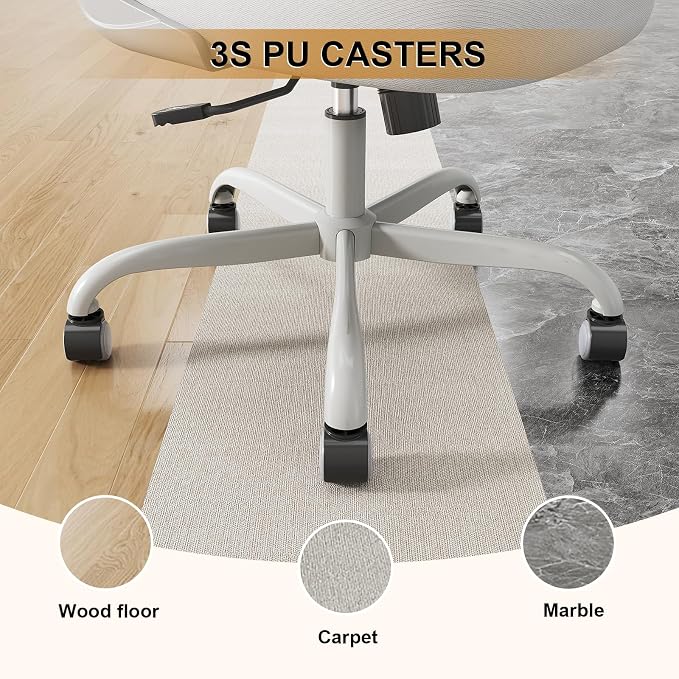 Office Chair|Ergonomic Desk Chairs 330LBS Capacity | Flip-up Armrests,Mesh Computer Chair,High Back,Comfy Work,Adjustable Lumbar Support - Image 7