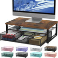 gianotter Computer Monitor Stand Riser with Drawer | Wood Desk Organizers and Accessories Desk Accessories & Workspace Desktop Organizers Storage for Printer Stand (Wood) by gianotter