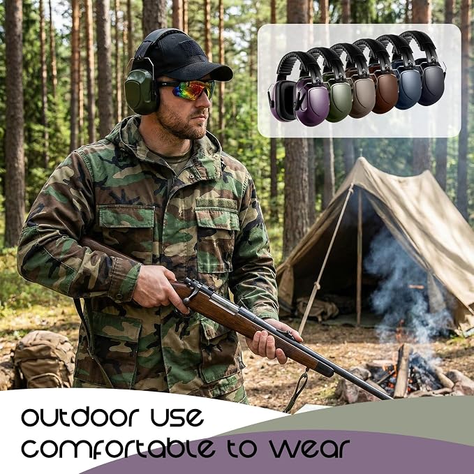 12 Pcs Kids Noise Cancelling Headphones Ear Muffs Shooting Style 2 | Ear Protection for Kids Adults 27dB Noise Reduction Hearing Earmuff for Autism Sensory Relief Concerts Fireworks Studying - Image 6