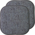 Sweet Home Collection Chair Cushion Memory Foam Pads Honeycomb Pattern Slip Non Skid Rubber Back Rounded Square 16" x 16" Seat Cover, 2 Pack, Broadway Multi Blue by SweetHomeCollection