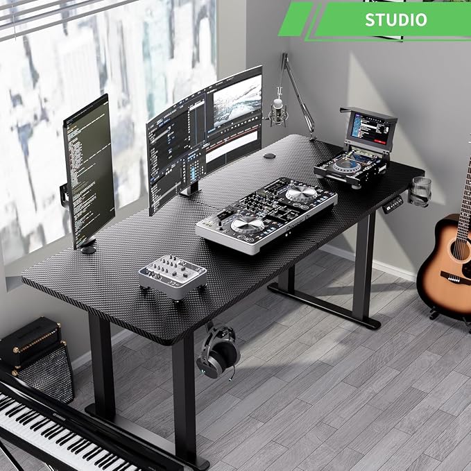 X-Win 71" Electric Standing Desk, 4-Leg Height Adjustable Gaming Desk | 4-leg standing desk design delivers enhanced stability and support, keeping gaming setups and workstations steady. - Image 5