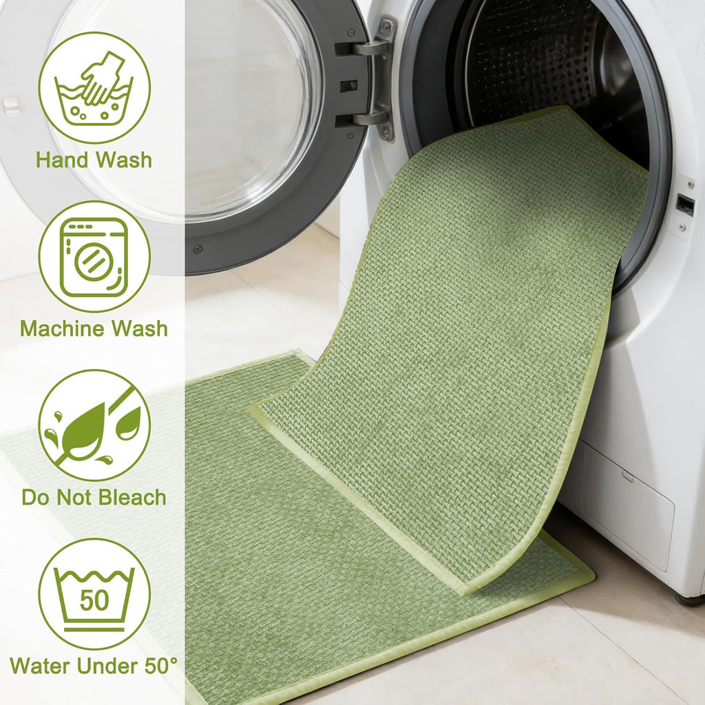 Couch Arm Covers, Sofa Arm Cover, Anti-Slip Waterproof Armrest Covers, Pet Proof Armrest Protectors for Couch Loveseat Armchair Headrest, Arm Chair Covers Set of 2 (Light Green, 24" x 20" - 2 pcs) - Image 8