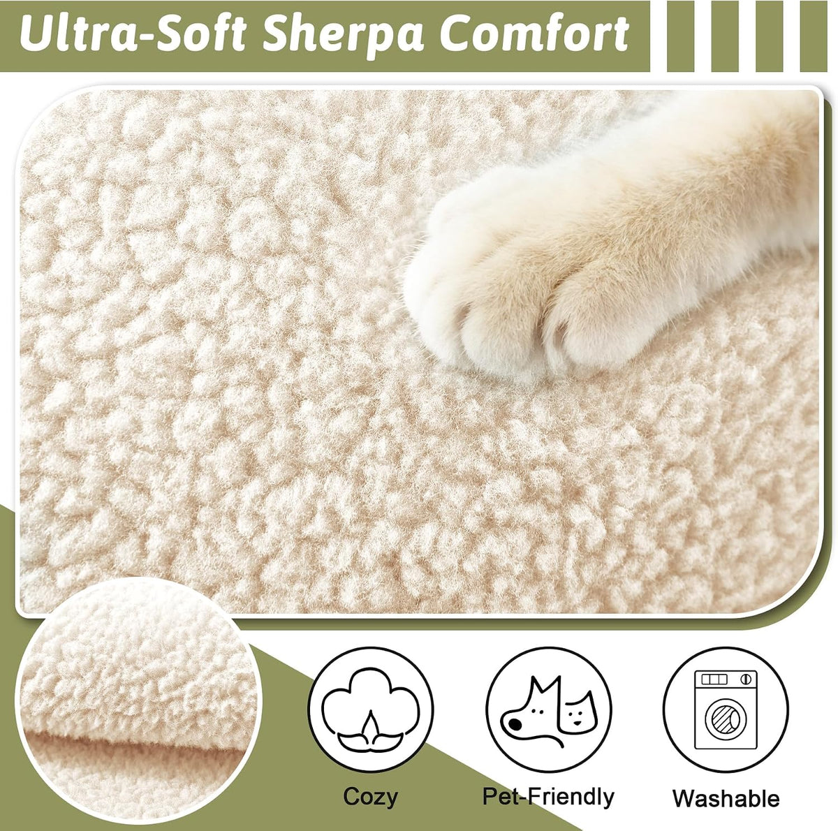 Universal Sherpa Recliner & Armchair Covers with Pockets - Image 3