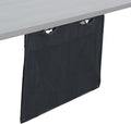 VIVO Black 24 inch Under Desk Privacy and Cable Management Organizer Sleeve, Wire Hider Kit Panel System, DESK-SKIRT-24 by Unknown