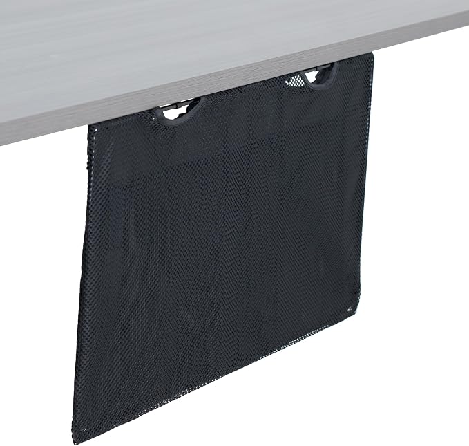 VIVO Black 24 inch Under Desk Privacy and Cable Management Organizer Sleeve, Wire Hider Kit Panel System, DESK-SKIRT-24 by Unknown