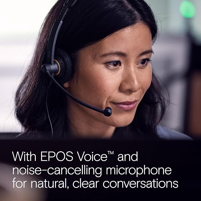 EPOS Sennheiser Consumer Audio SC 60 USB ML (504547) - Double-Sided Business Headset | For Skype for Business | with HD Sound, Noise-Cancelling Microphone, & USB Connector (Black) - Image 9