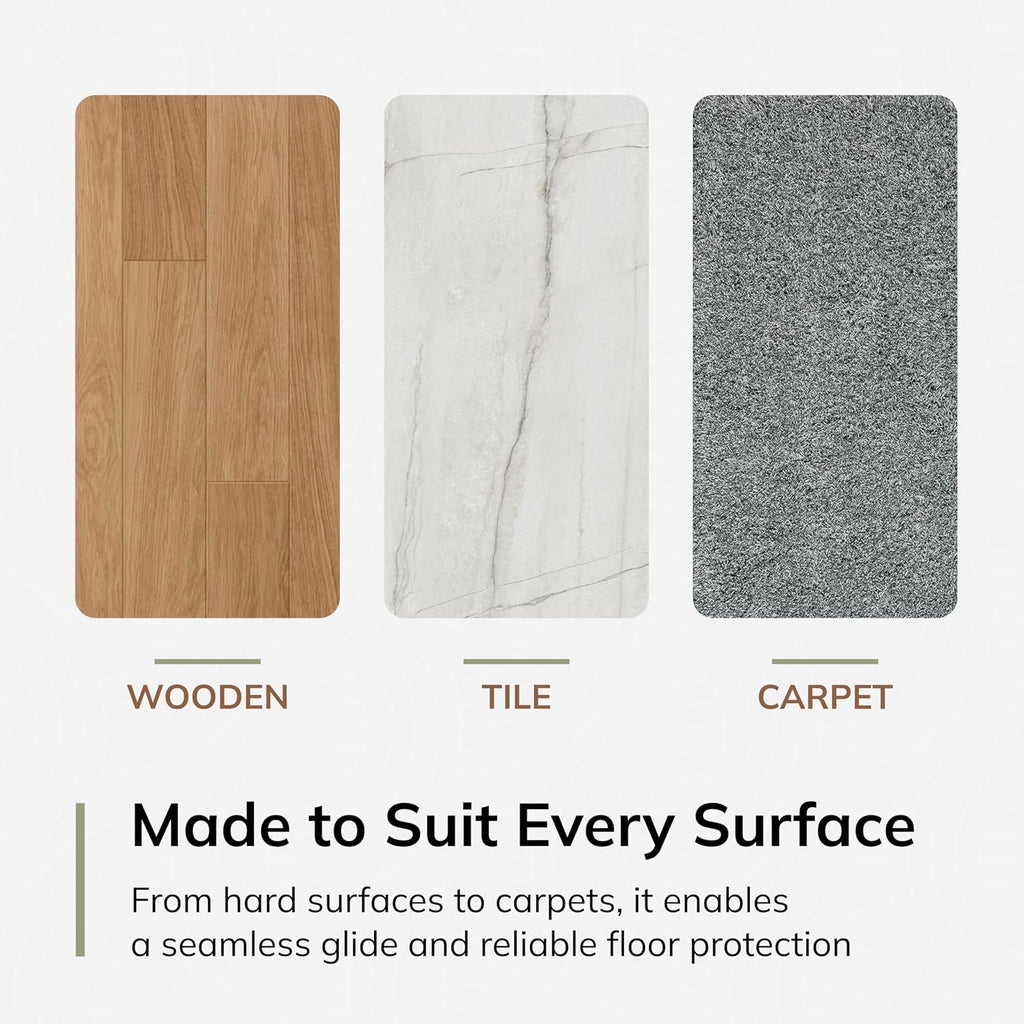 Anji Mountain 54" x 40" Rug'd Office Chair Mat for Carpet & Hardwood Floor - Image 7