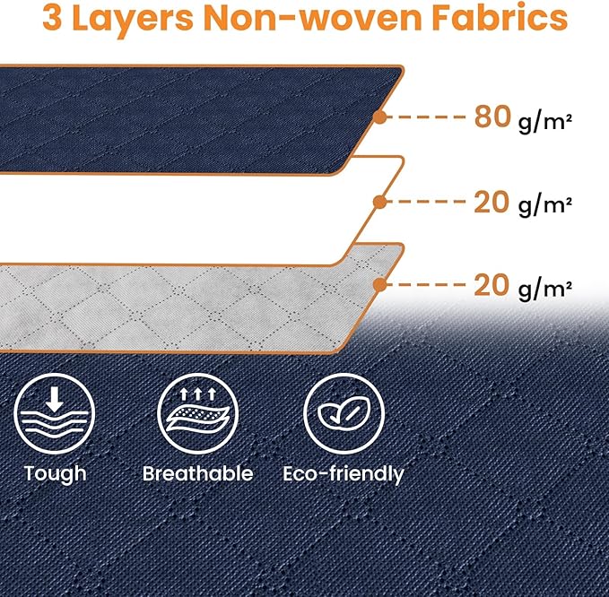 Fab totes 90L Clothes Storage, Foldable Thick Fabric Blanket Storage Bags | Foldable Containers with Zippers,Window and Handles for Organizing Bedroom, Closet, Comforter, Bedding,Dorm essentials - Image 6