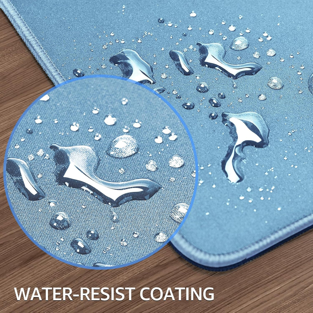 KTRIO Large Gaming Mouse Pad, Desk Mat, 31.5 x 15.7 in, Ice Blue, XXL - Image 5