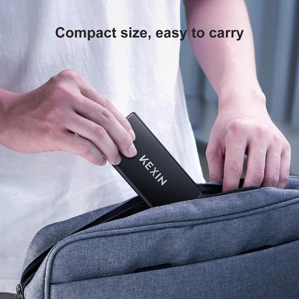 KEXIN 512GB External SSD Up to 500MB/s USB-C Portable SSD USB 3.1 External Solid State Drive 512G Type-C External Drive for Laptop, Mac, Xbox,PS4 - Image 5