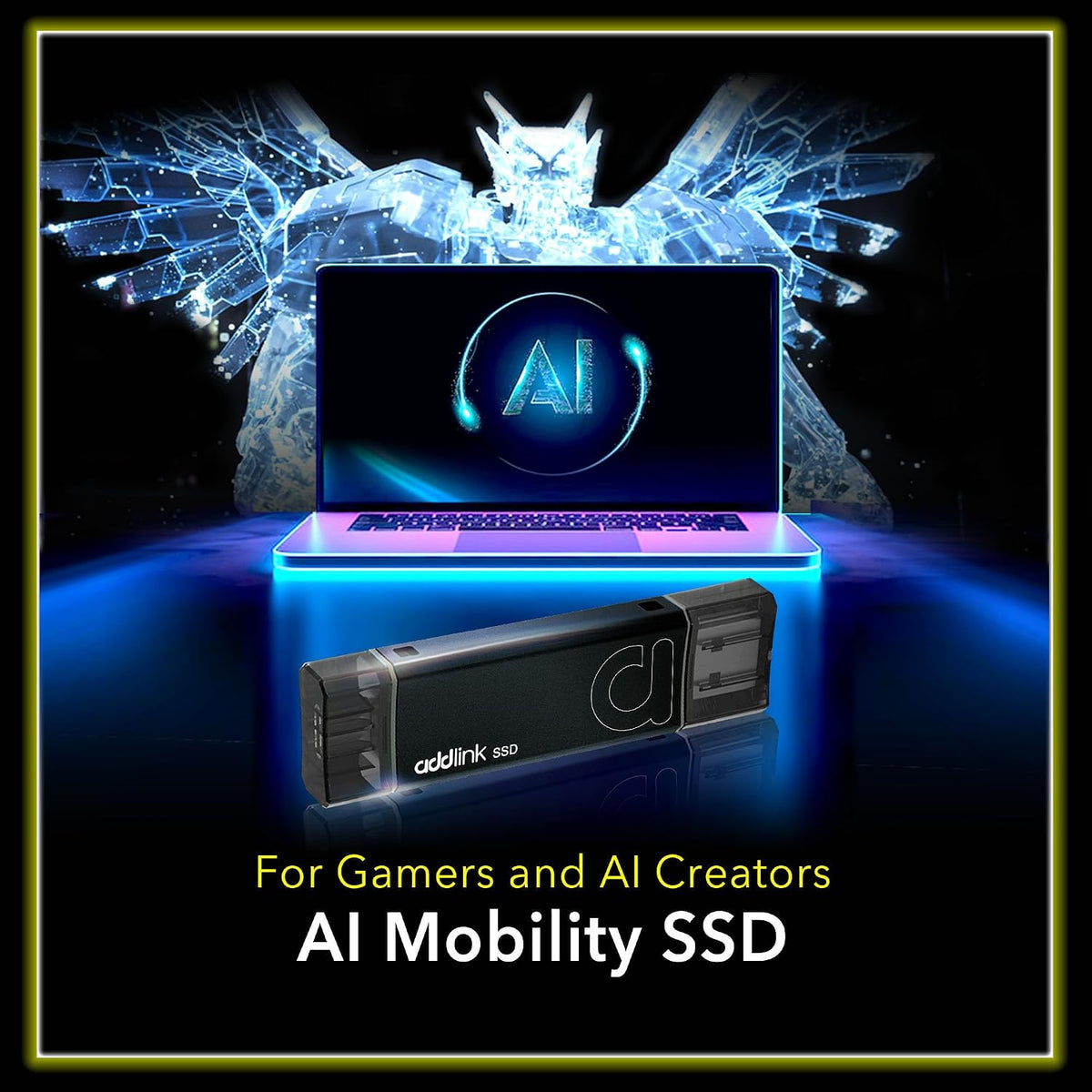 Addlink P50 2TB Mini Portable SSD Stick 1050MB/s USB 3.2 Gen 2 Dual Type-C & Type-A Thumb Drive External Solid State Drive for iPhone 16/15 Pro Max ProRes,Steam Deck, PS5, Teslacar (Metal) - Image 5