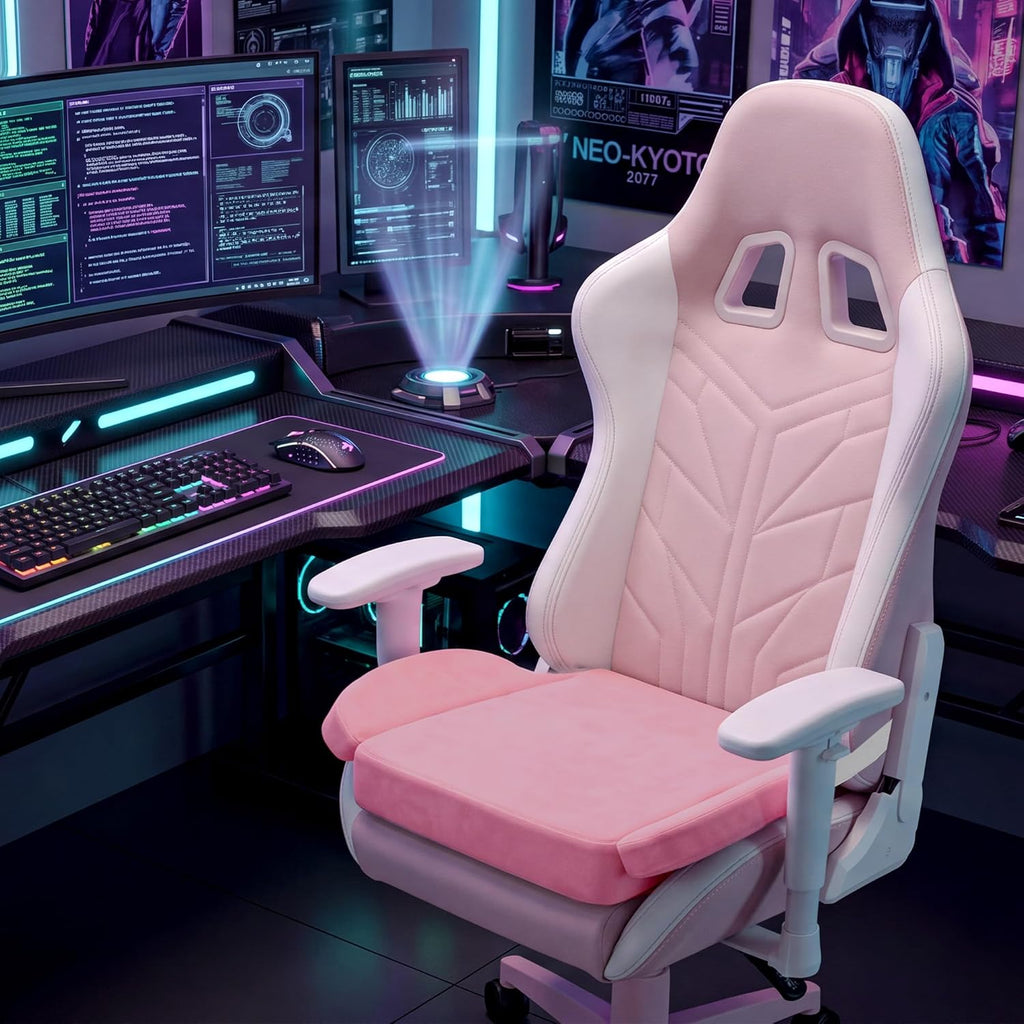 BALAPET Ultra Soft Gaming Chair Cushion for Long Sitting Gamers,Tailbone Pain Reduce Cushion for Office Chair (Pink) - Image 5