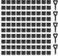 2026 New 100‑Pack USB‑A Color‑Coded Port Security Locks with 5 Keys (Black) by WXZRLIU