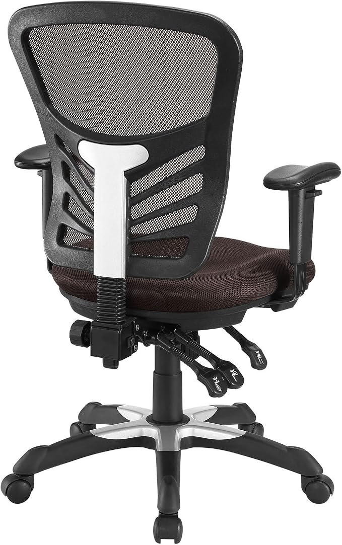 Modway Articulate Ergonomic Mesh Office Chair in Brown - Image 5
