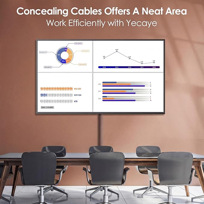 Yecaye TV Cord Hider, 125in Cord Cover, W1.18in H0.6in, Darkwood | Large Cable Hider, Wire Covers for 4 Cords, Cable Raceway Wire Hiders for TV on Wall, Cable Cover Cord Concealer - Image 5