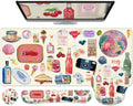 iCasso Desk Pad Mat, Large Mouse Pad and Keyboard Wrist Rest Set by iCasso