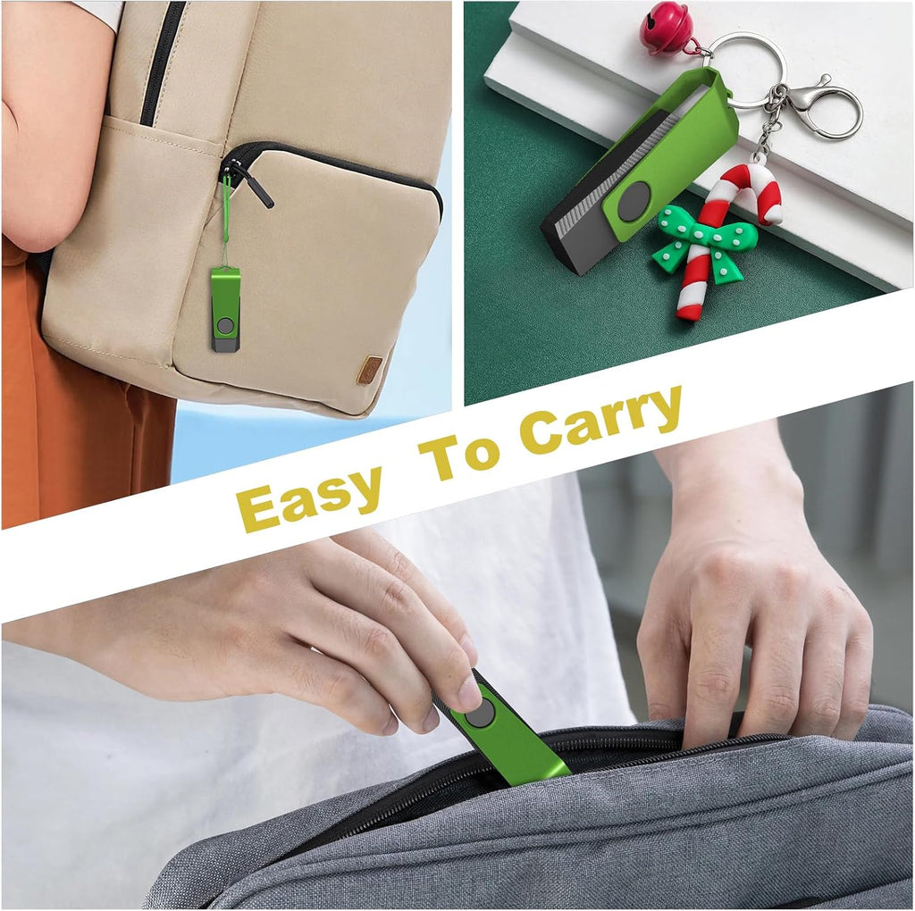 AGECASH 8GB Flash Drive 20 Pack Zip Drive USB 2.0 Thumb Drive Pack, Green - Image 4