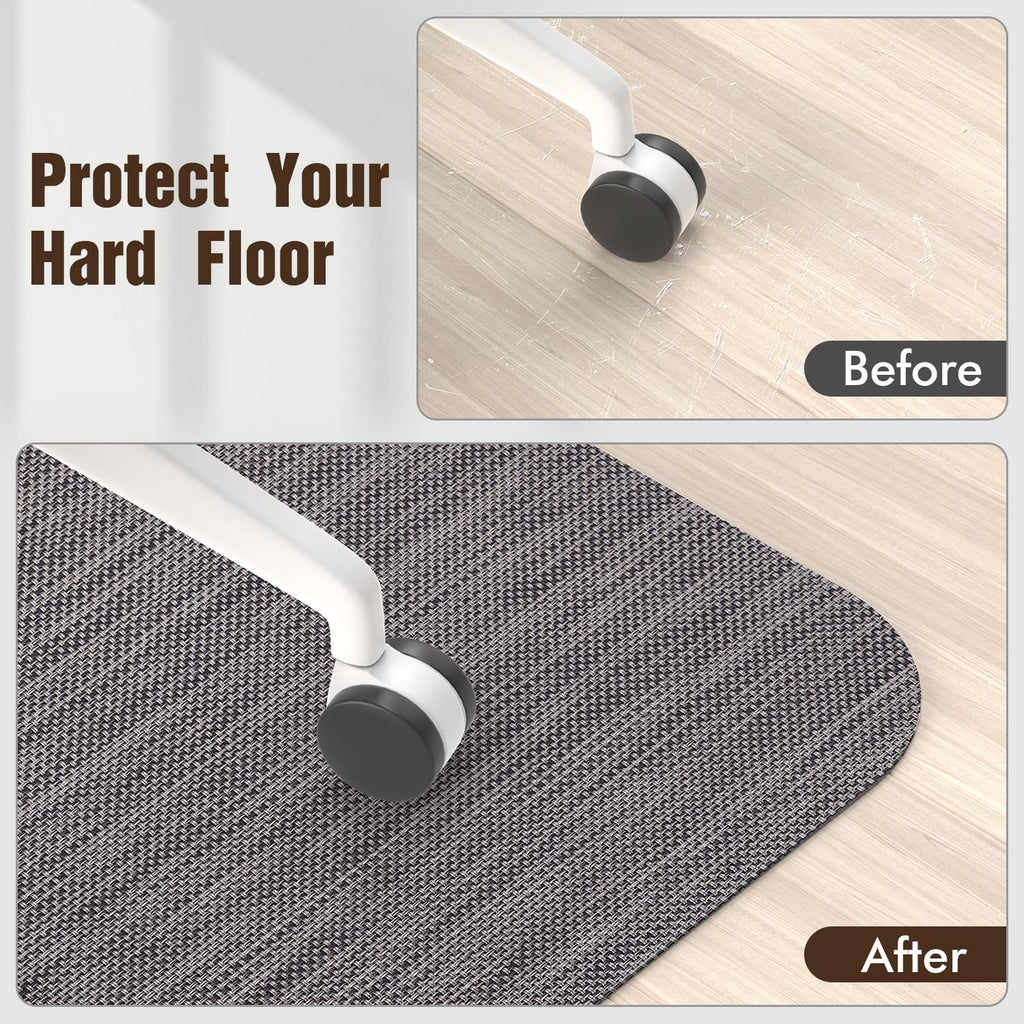 Office Chair Mat for Hardwood Floors, Anti-Slip PVC, 35.4"x 55" - Image 4