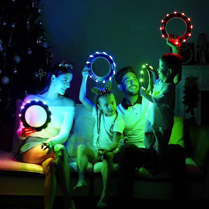 TOSY Flying Ring - 36 RGB Multicolor or 12 Monocolor LEDs, Super Bright, Lost Mode, Auto Light Up, Camping Essentials for Kid/Teen/Boy/Girl, Safe & Soft, Waterproof, Pool/Beach Games, Lightweight Toy - Image 7