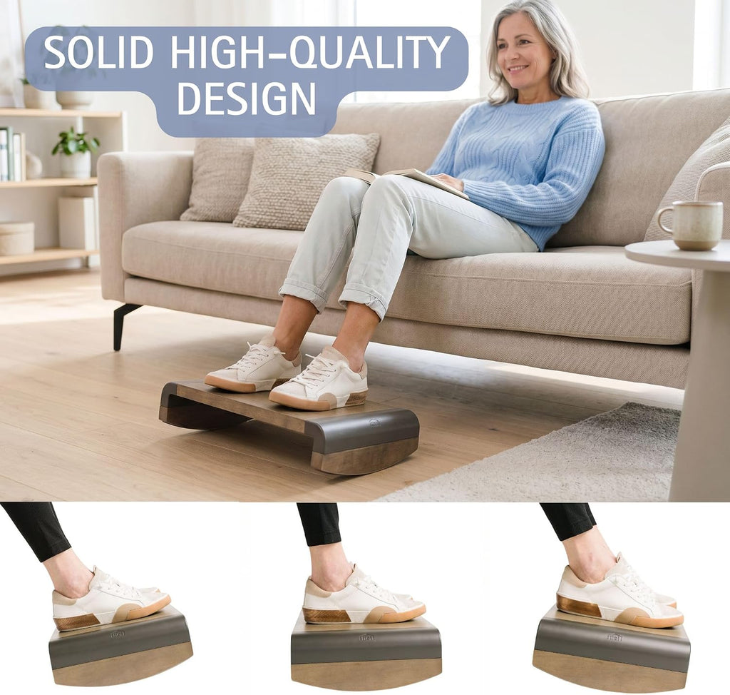 Tiel Ergonomic Wooden Foot Rest for Under Desk - Image 3
