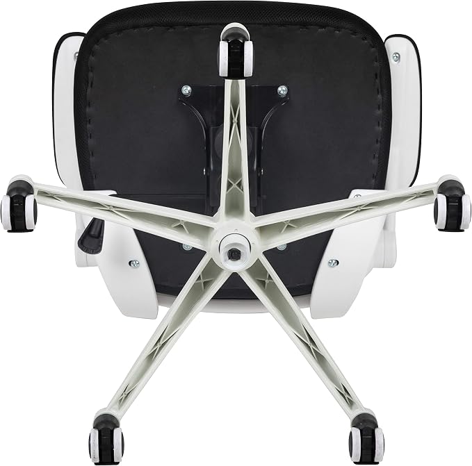 Flash Furniture Kelista Office Chair, Ergonomic, Mid-Back, White Frame, Black Mesh with Swivel | White Frame, Mid-Back, Flip-Up Arms, Mesh Back - Image 12