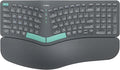 Nulea Ergonomic Split Keyboard Wireless Cushioned Wrist Rest Rechargeable | Bluetooth 2.4G Keyboard With 3 Device Switching, Adjustable Tilt Legs, Comfortable Design for Windows and Mac by Nulea