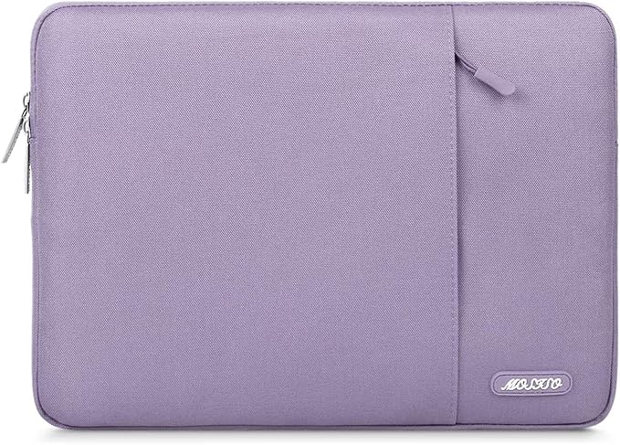 MOSISO Laptop Case 14 inch, Laptop Sleeve Bag with Pocket | Compatible with HP Lenovo Dell ASUS Acer, HP Stream, Dell Latitude, Polyester Vertical Computer Bag, Purple by MOSISO