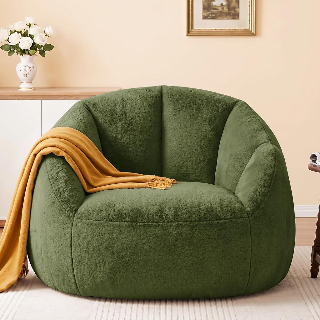 Gericco Giant Bean Bag Chair for Adults, Oversized Shell Shape Bean Bag by Gericco