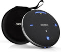 Conference Room Microphone and Speaker for Interviews and Teaching, Black | AI noise reduction, 120° directional pickup, 360° voice pickup, 4-mic array, 16 ft range, Bluetooth, NFC, USB, solo/group use by FocusonHumanizedIntelligentVoicelnteractionTechnology