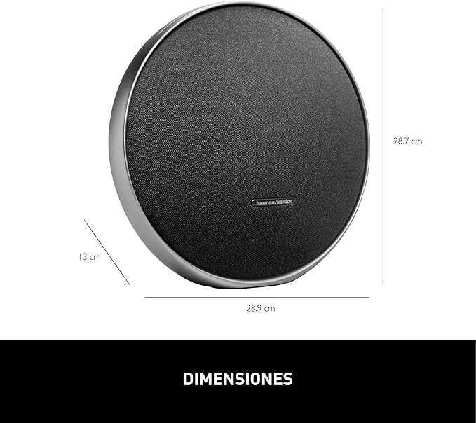 Harman Kardon Onyx Studio 9 - Portable Stereo Bluetooth Home Speaker with Built-in Battery and USB Charging, self-Tuning, and Multi-Speaker Connection by Auracast - Black - Image 5