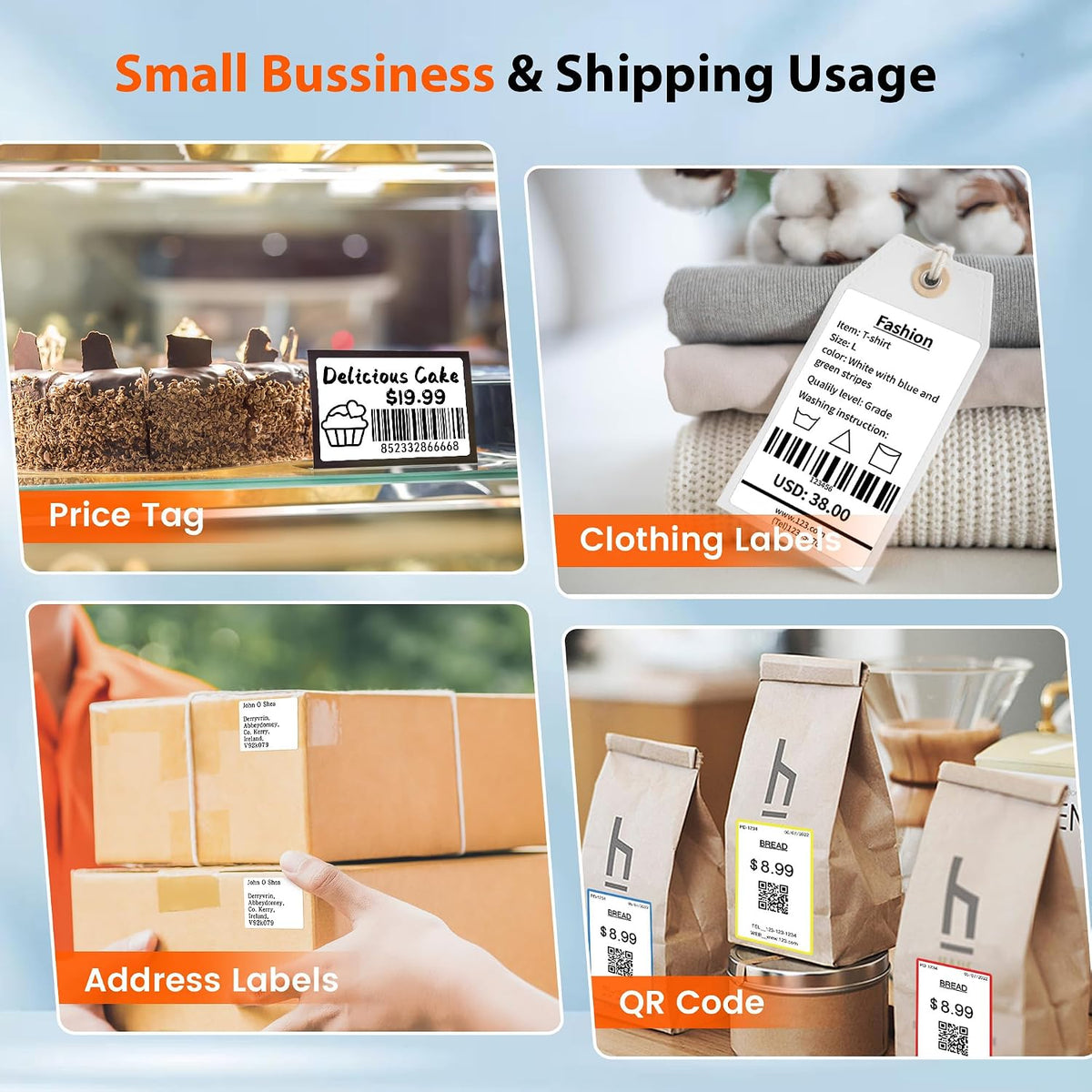 Phomemo M120 Bluetooth Label Maker, Thermal Barcode Printer with App - Image 6